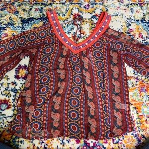 Self esteem off shoulder embroidered collars top/L